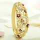 Lan Ting trang trí với thời trang gió quốc gia trang sức rhinestone vòng đeo tay nữ hợp kim pha lê cá nhân phụ kiện cá tính - Vòng đeo tay Cuff vòng băng ngọc thủy tảo neja