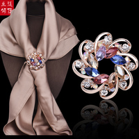 Silk scarf buckle, versatile, multi-functional corsage, shawl, scarf buckle, corner hem, knotted buckle, decorative clip, brooch for women