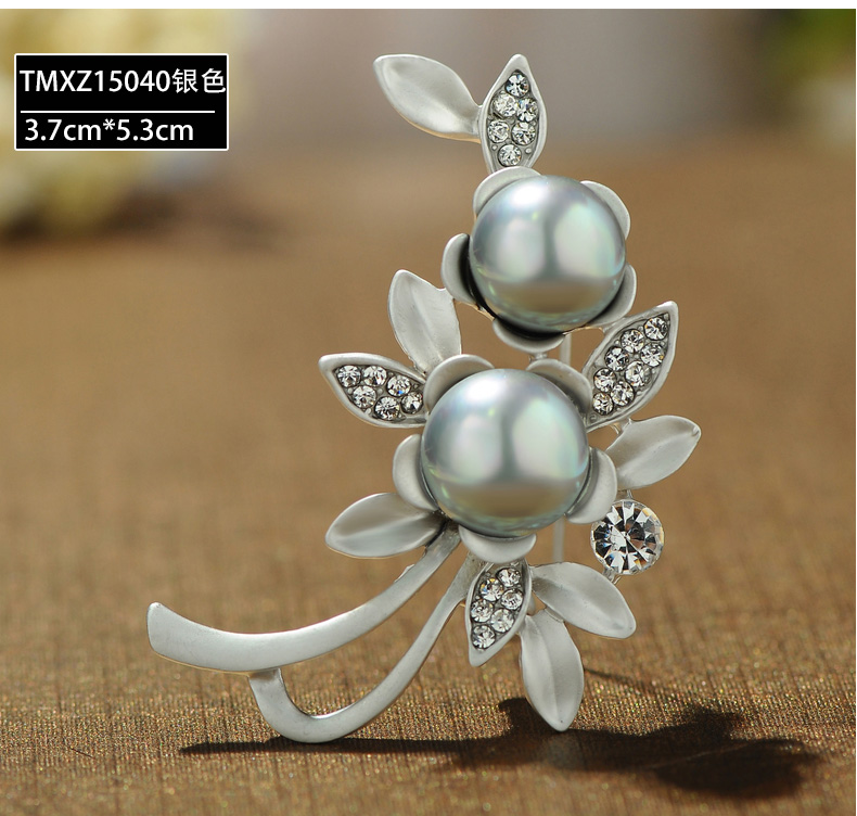 Lan Ting trang trí tốt với giả ngọc trai hoa trâm phù hợp với trâm cài váy trâm cài thời trang Hàn Quốc pin phụ kiện - Trâm cài huy hiệu cài balo