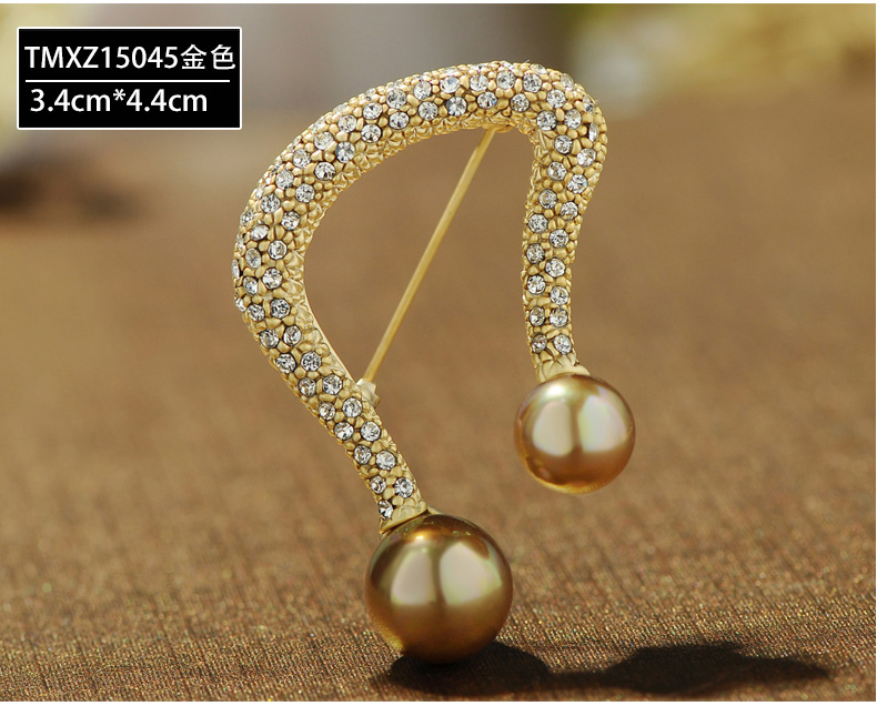 Lan Ting trang trí tốt với giả ngọc trai hoa trâm phù hợp với trâm cài váy trâm cài thời trang Hàn Quốc pin phụ kiện - Trâm cài huy hiệu cài balo