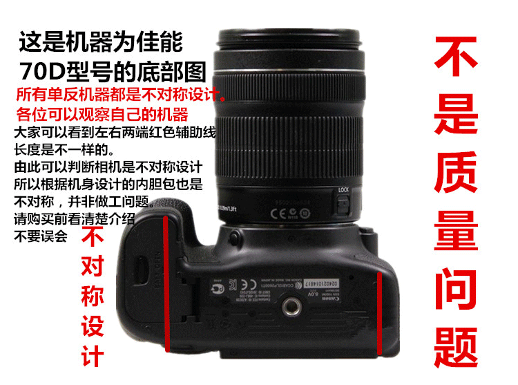 Ốp lưng máy ảnh Canon EOS 77D 70D 80D 800D 760D 18-135 Ống kính 18-200 - Phụ kiện máy ảnh kỹ thuật số túi đựng máy ảnh