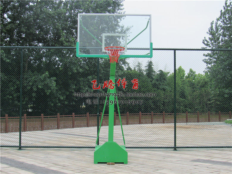 Factory direct outdoor standard mobile basketball stand mobile single arm standard basketball stand