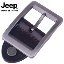 JEEP3 3CM belt buckle mens leather belt buckle head layer cowhide belt buckle pin buckle accessories