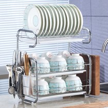 Kitchen supplies rack drain rack bowl rack hanging dishes storage shelves chopsticks storage boxes tableware storage racks