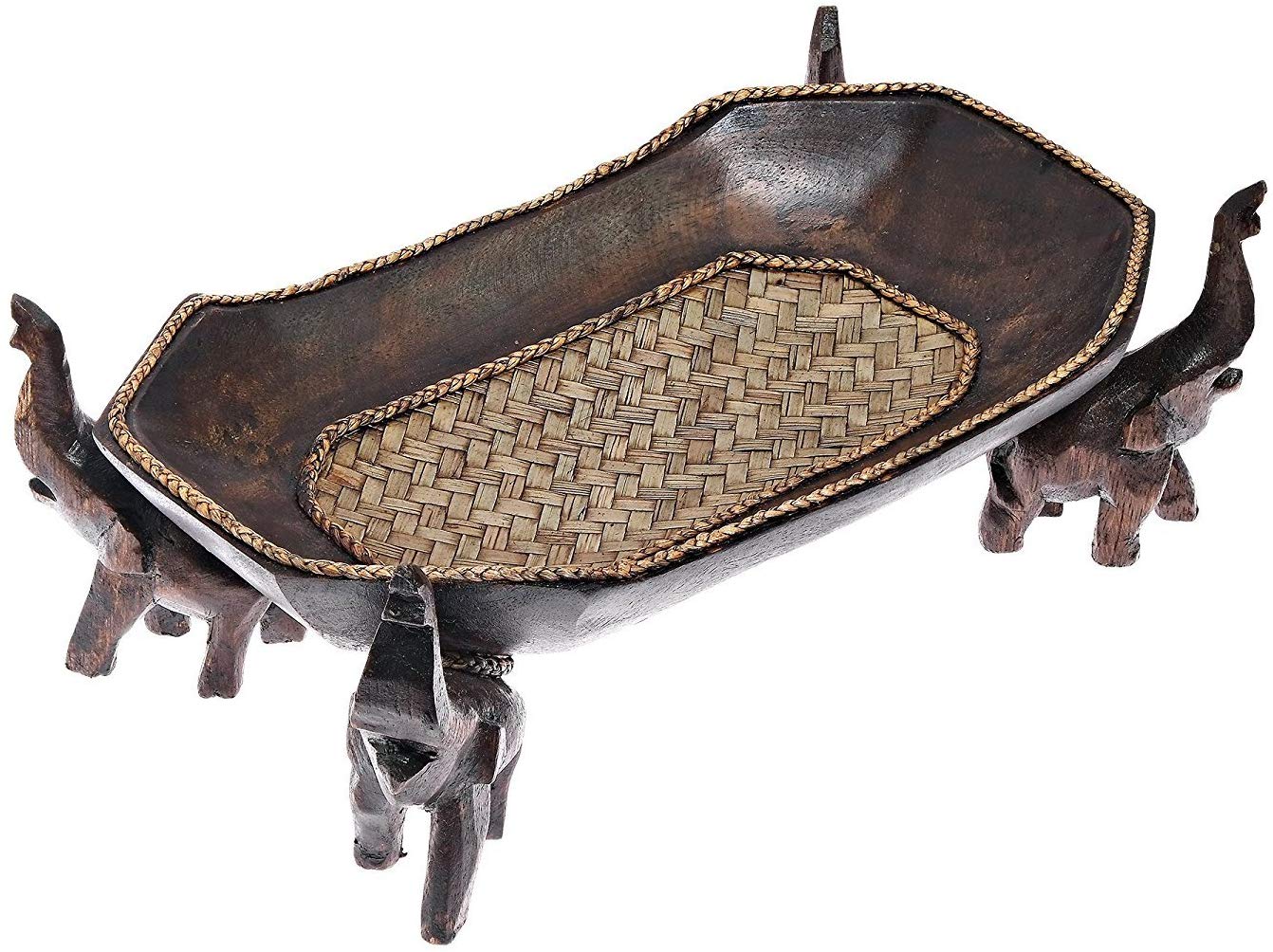 American AeraVida Majestic Elephant Sculpted Raindroy Trees swing piece decorations