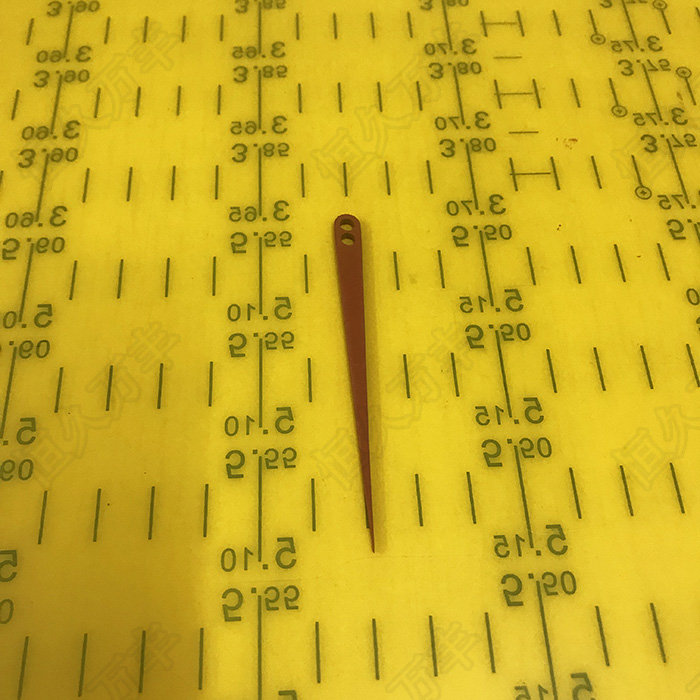 Stainless steel pointer red pointer dial indicating needle machinery dashboard indicating table length 76 width 6 thick 2 mm