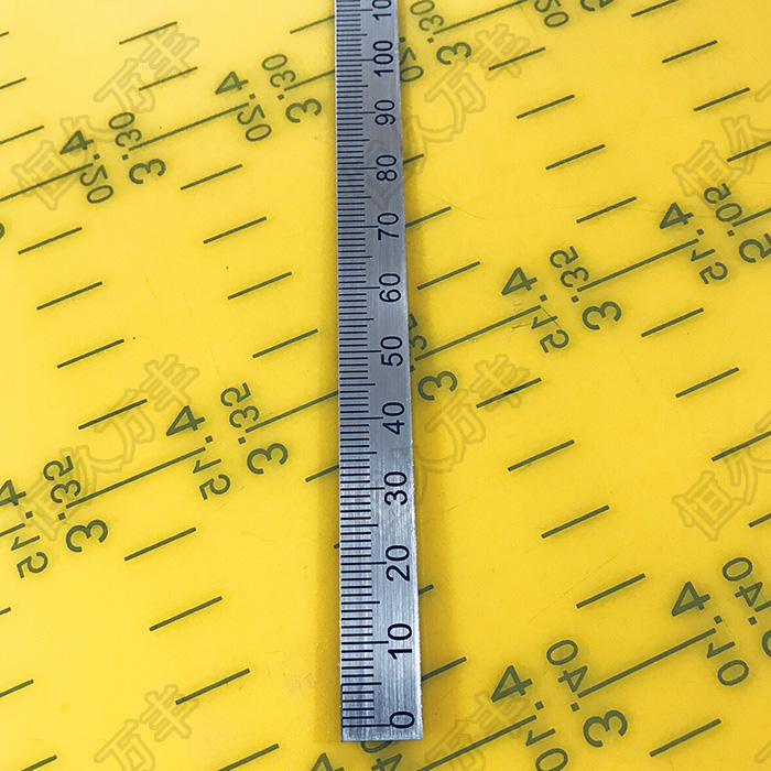45 cm steel ruler narrow steel soft ruler elastic stainless steel narrow ruler steel sheet 10x0 5 manufacturer direct Guangzhou