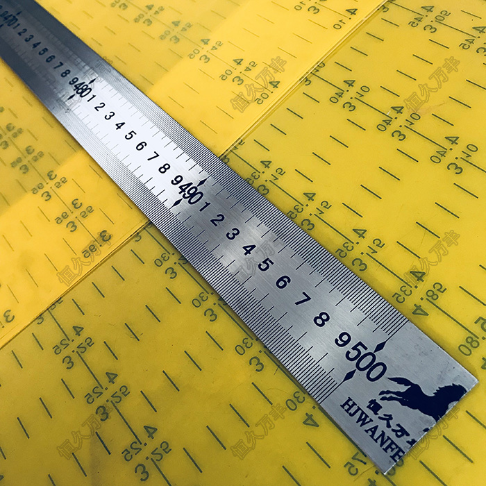 Stainless steel ruler 5 m steel ruler thickened steel ruler lengthened scale measuring ruler 40#2 steel ruler 500CM mail