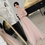 Зимнее длинное платье подружки невесты, коллекция 2023, по фигуре, простой крой