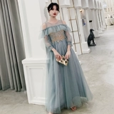 Платье подружки невесты, длинное вечернее платье, коллекция 2023, по фигуре