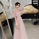 Зимнее длинное платье подружки невесты, коллекция 2023, по фигуре, простой крой