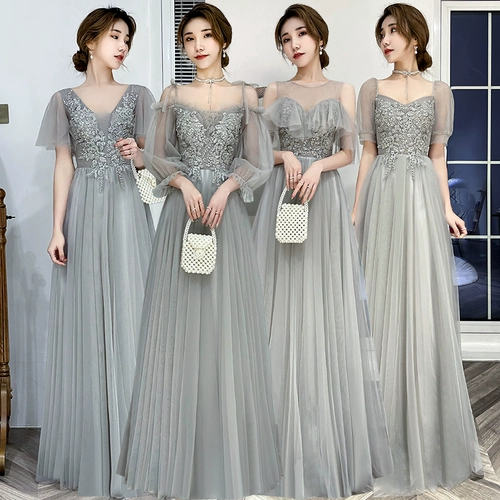 Платье подружки невесты, длинное зимнее вечернее платье для школьников, коллекция 2023, длина макси