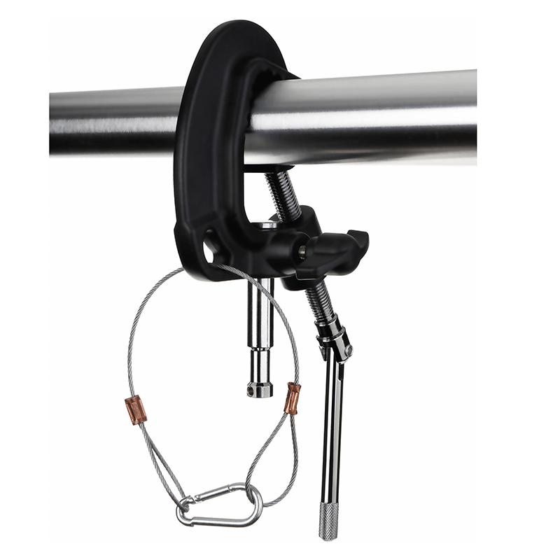 Film and Television Studio Stage Light Hook Single Ring Fastener Aluminum Alloy Quick Lock Par Light Hook Magnesium M11-095C Type Large Clamp Load-Bearing 100kg Lighting Fixture Theater Stage
