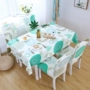 Khăn trải bàn bọc ghế màu đỏ nhỏ vải tươi Nhật Bản hộ gia đình hình chữ nhật bàn cà phê vải bọc bàn ăn bìa ghế khăn trải bàn kính phòng khách