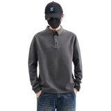 Утепленная демисезонная футболка polo, удерживающая тепло цветная утепленный лонгслив, городской стиль