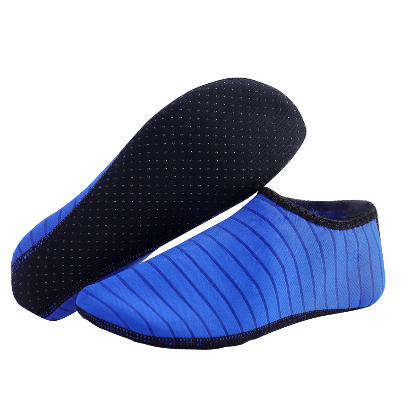 Sapphire Blue Wo Stripe Common Bottom2021 new pattern Beach shoes socks men and women diving Snorkeling children non-slip Swimming shoes ventilation yoga Upstream shoes
