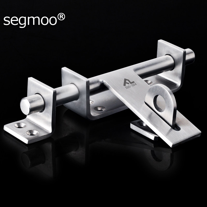 segmoo304 stainless steel latch lock door latch anti-theft door bathroom latch lock door buckle door lock buckle surface mounted