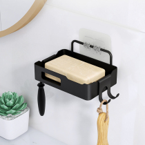 segmoo soap box drain toilet wall-mounted bathroom soap box Non-punching creative double-layer soap box rack