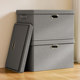 Cotton and linen clothing storage box household large capacity clothing sorting box wardrobe foldable storage quilt sorting box