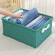 Clothes and trousers storage artifact home wardrobe layered storage box basket clothing cotton and linen grid sorting box drawer type