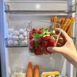 Refrigerator Side Door Storage Box Household Egg Food Packaging Storage Organization Artifact Kitchen Fruit and Vegetable Crisper