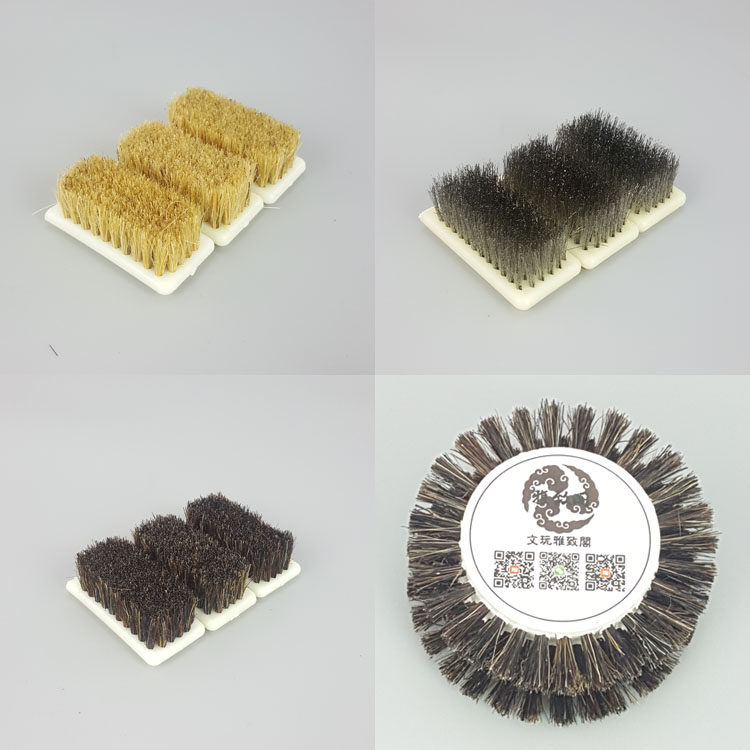 Disc beading machine hair wheel mane brush steel wire brush