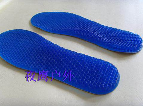 High elastic silicone honeycomb insole shock-absorbing insole silicone pad can be cut type men's comfortable outdoor flat feet