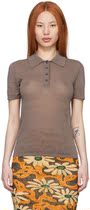 Nanushka Brown Elodie Polo Shirts