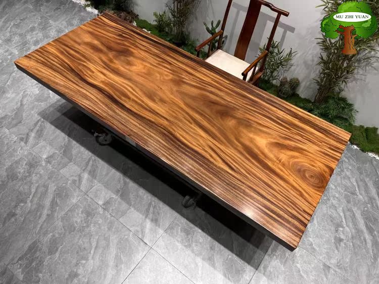 Walnut solid wood slab 276*115*7 5 full square side tea table dining table tea table desk conference table boss table