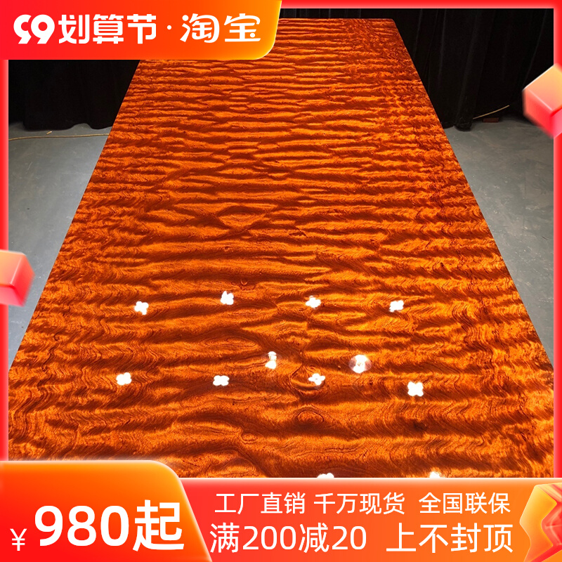 Bahua large board tea table and chair combination solid wood large board dining table spot natural side executive desk log whole executive table