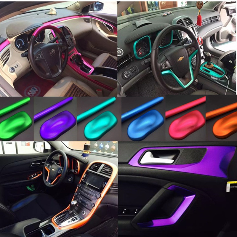 Automotive interior foil brushed electroplated ice film locomotive matte sticker carbon fiber color change film