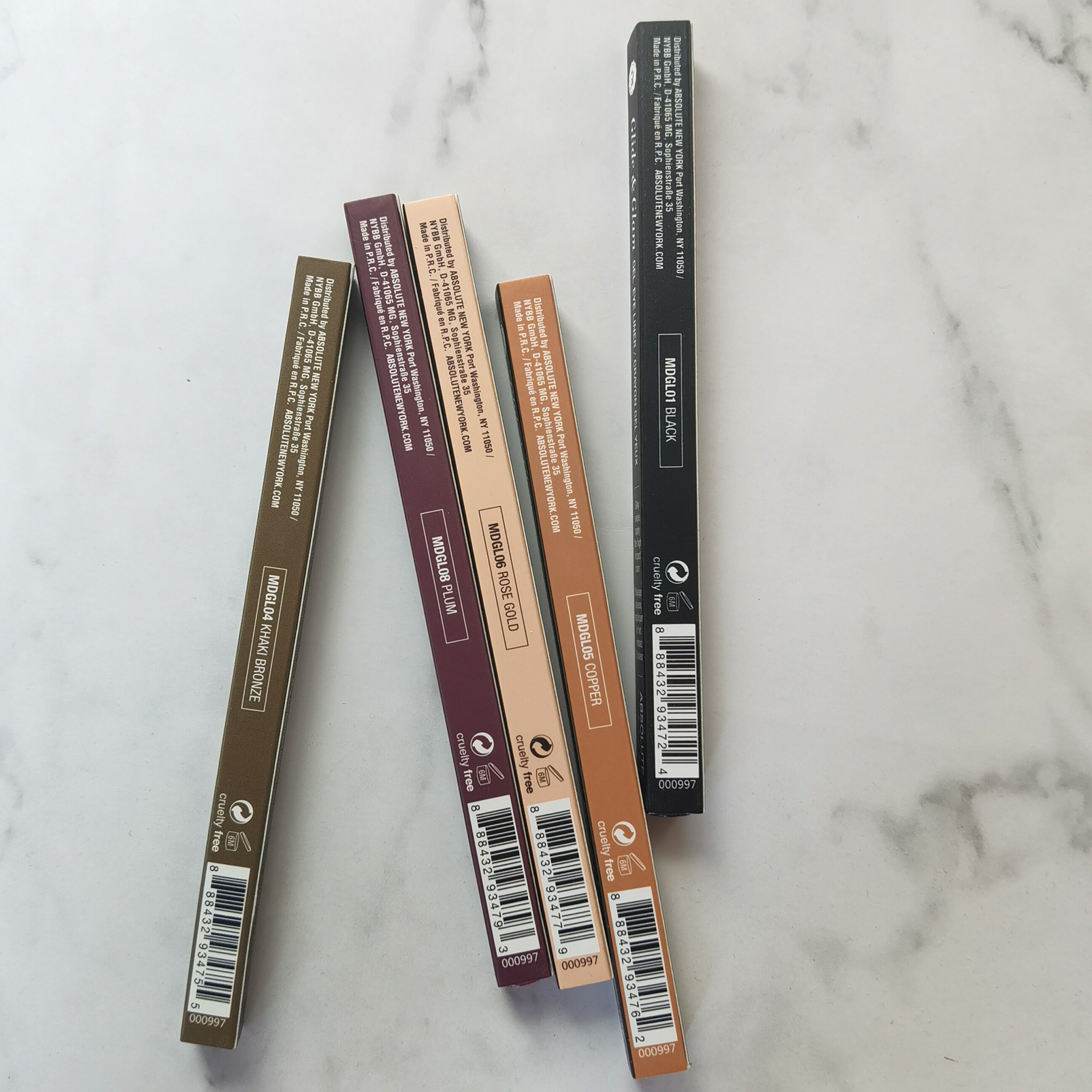 American ABSOLUTE Glide Glam Gel Eyeliner smooth color eyeliner waterproof eye