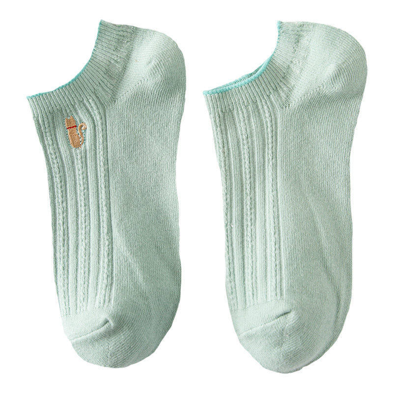 Socks women's socks shallow mouth Korean version of the autumn Harajuku style trend ladies invisible socks invisible ins spring and autumn new deodorant