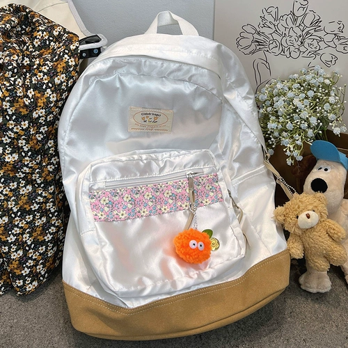 Оригинальный ранец, японская сумка через плечо для школьников, брендовый универсальный рюкзак, Южная Корея, цветочный принт, подходит для подростков