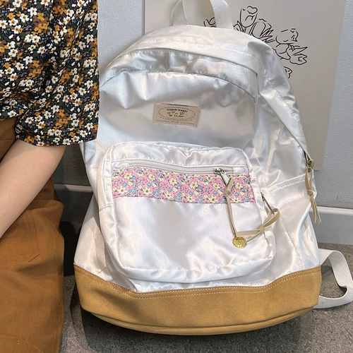 Оригинальный ранец, японская сумка через плечо для школьников, брендовый универсальный рюкзак, Южная Корея, цветочный принт, подходит для подростков