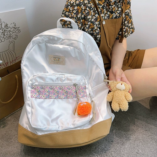Оригинальный ранец, японская сумка через плечо для школьников, брендовый универсальный рюкзак, Южная Корея, цветочный принт, подходит для подростков