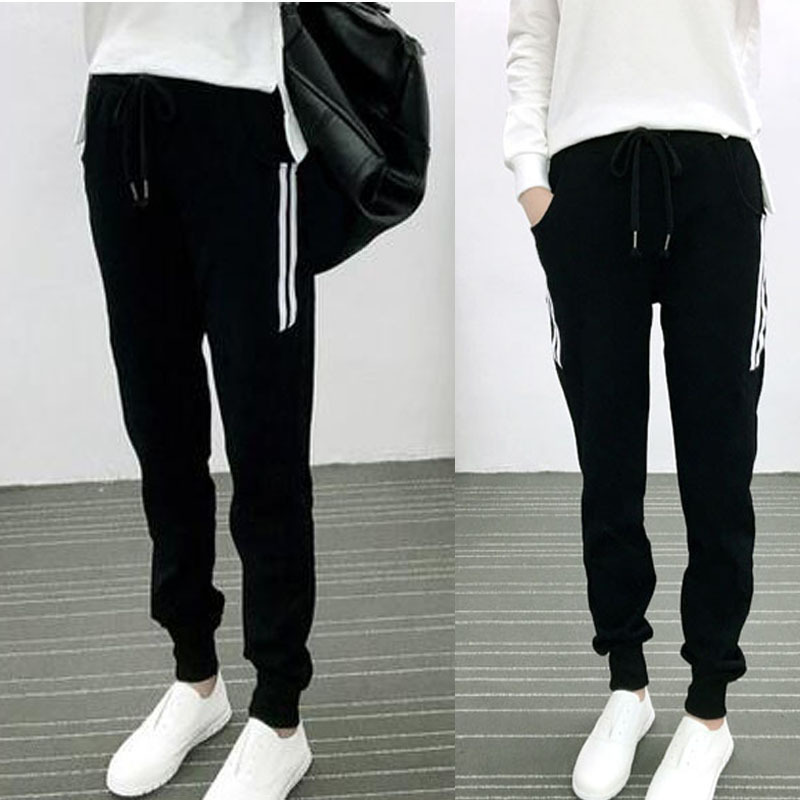 Plus-Size Women's Loose Harem Pants, Fleece-Lined Sweatpants for Women, Extra Large Size, Spring and Autumn Style