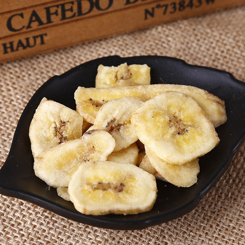 (Silly dragon cat) 50 gr freeze-dried banana slices dragon cat snacking to replenish nutrition with constipation