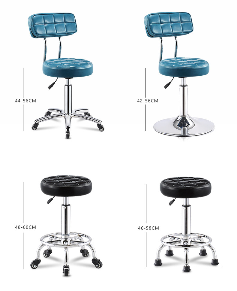 Барный стул 美容椅吧台椅酒吧凳靠背高脚吧椅旋转升降椅子发廊化妆美甲圆凳子