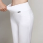 Quần legging mùa thu Phần mỏng của phụ nữ mặc quần cạp cao của phụ nữ trung niên Quần cotton mẹ quần quần quần cotton nữ 