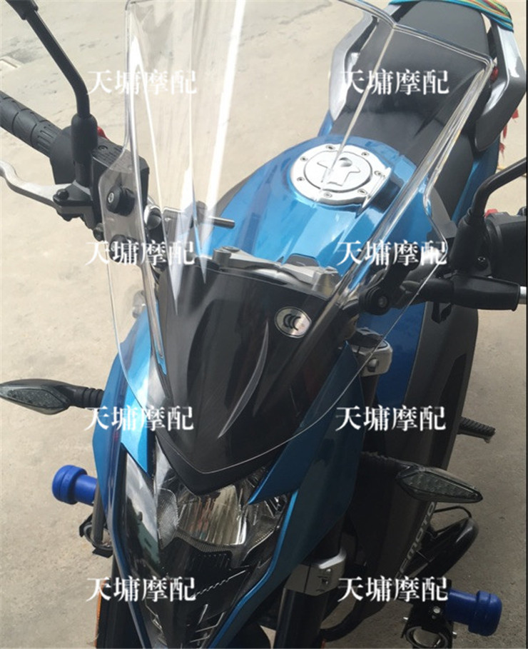 Đường phố xe phổ kính chắn gió phía trước xe gắn máy kính chắn gió kính sửa đổi với khung gió Kính chắn gió xe máy Yamaha