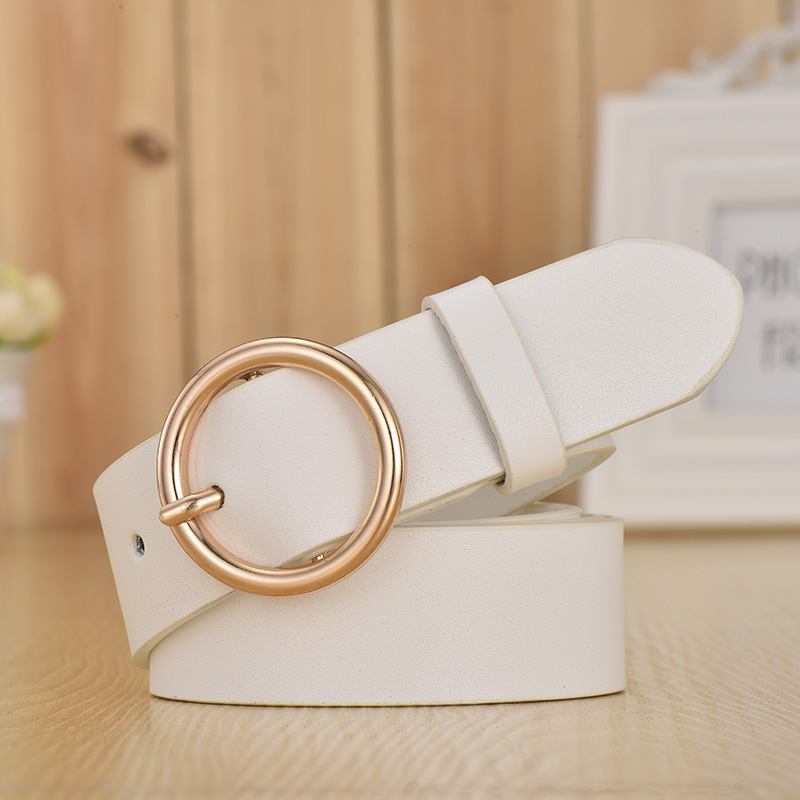 Belt Woman Wide Bull Leather leather Black Jane about 100 hitch Han version Leisure round buttoned with lady belt Decorative Pants Strap