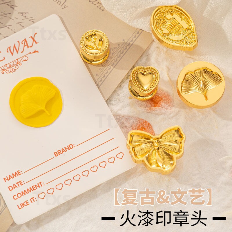 Fire tin seal set seal fire paint fire department Ang turkey stamp full set of eye shadow seal Mars envelope head mouth wax copper head