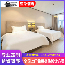 Hanting 2 7 Hotel Furniture Peters Full chain Hotel Bed Customised Folk Room Bed bed Hanged plate Guest house bed