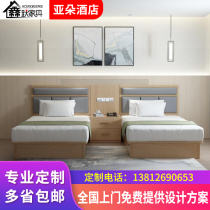 Guesthouse Bed Business Chain Hotel Single Beds Hotel Furniture Mark Rooms Complete web Red folk Bed Hotel Bed Customised