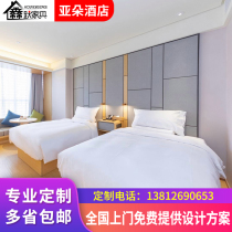 Hotel Furniture Punctuwith Full Five Star Hotel Bed Customised Single Bed Double Man Bed Room Bed Guest Bed Complete