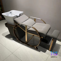  Shampoo bed Barber shop dedicated hair salon hair salon hair simple net red shampoo bed flushing bed half-lying ceramic basin
