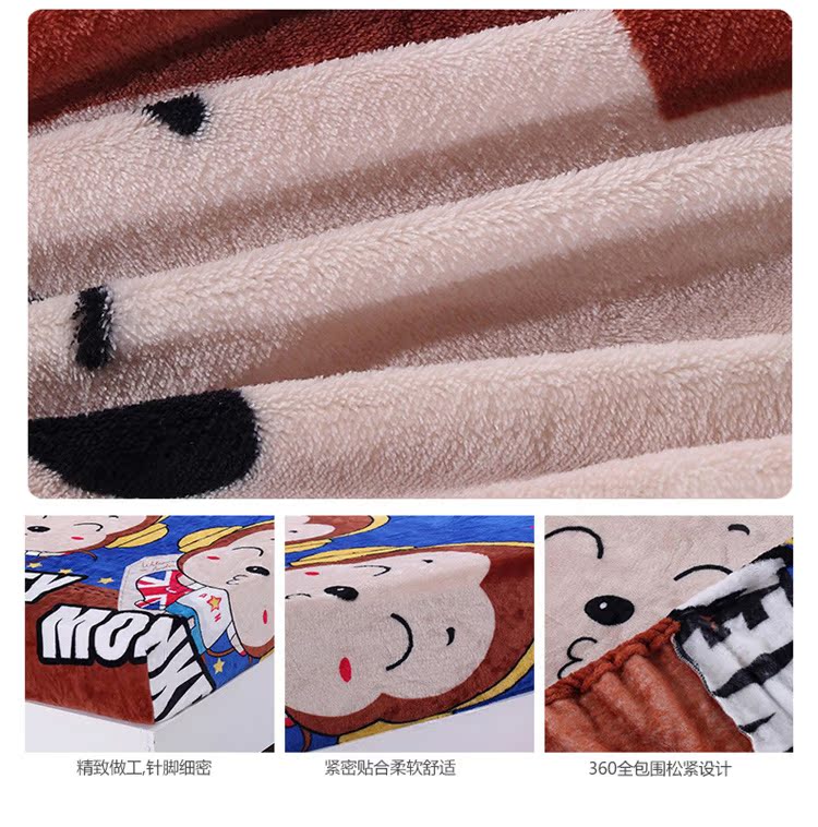 Giường nhung Fale đơn trải giường dày chống trượt tấm trải giường san hô flannel mat Simmons bảo vệ nệm Mẫu ga phủ giường