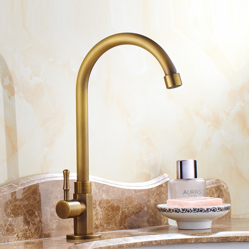 All copper antique tap European-style basin wash basin retro outdoor mop pool cold faucet rotates household