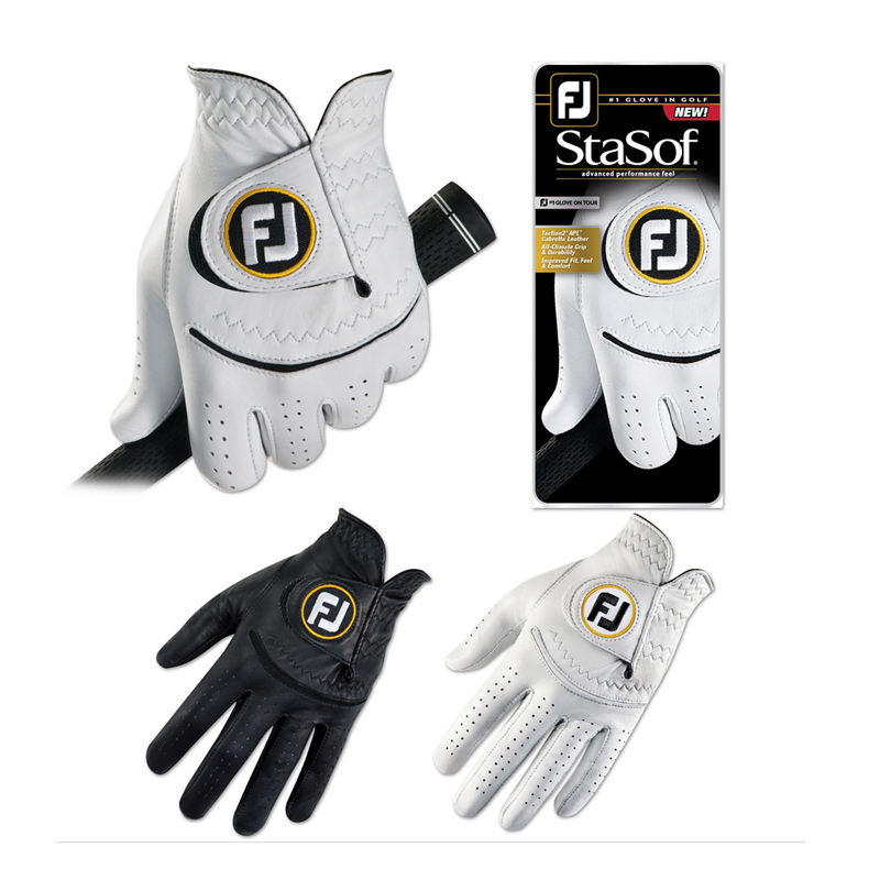 Male Footjoy StaSof male skin gloves male left hand leather golf gloves